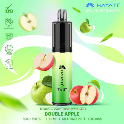 Hayati Twist 5000 Legal Puffs Disposable Vape Pod Kit