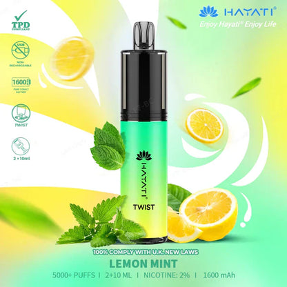 Hayati Twist 5000 Legal Puffs Disposable Vape Pod Kit