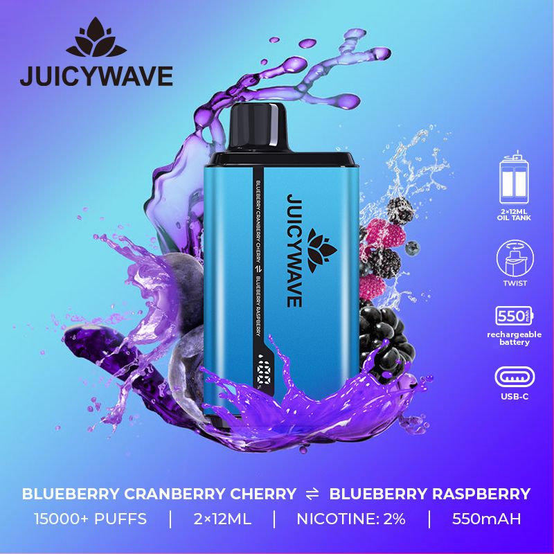 Juicy wave 15000 Disposable Puff Pod Device - 20 MG - Box of 10