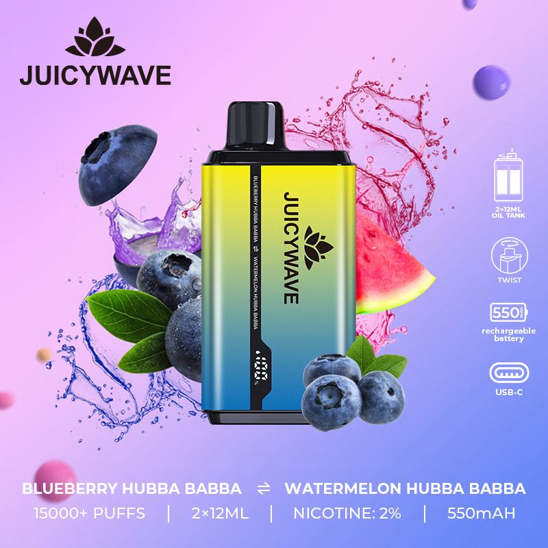 Juicy wave 15000 Disposable Puff Pod Device - 20 MG - Box of 10