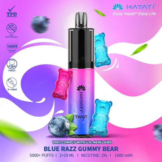 Hayati Twist 5000 Legal Puffs Disposable Vape Pod Kit