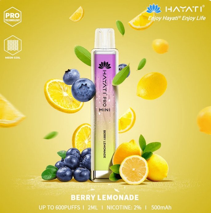 Hayati Crystal Pro Mini 600 Disposable Vape Puff Bar Pod