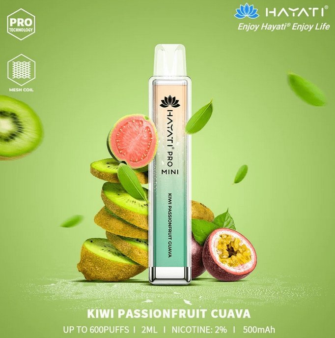 Hayati Crystal Pro Mini 600 Disposable Vape Puff Bar Pod