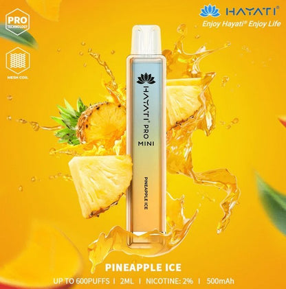 Hayati Crystal Pro Mini 600 Disposable Vape Puff Bar Pod