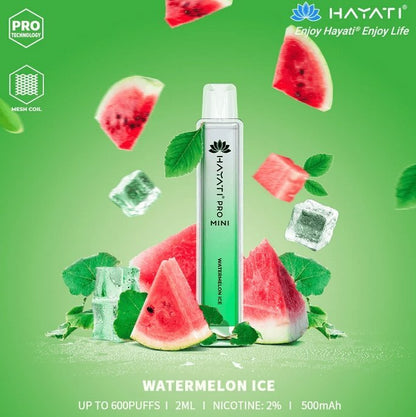 Hayati Crystal Pro Mini 600 Disposable Vape Puff Bar Pod