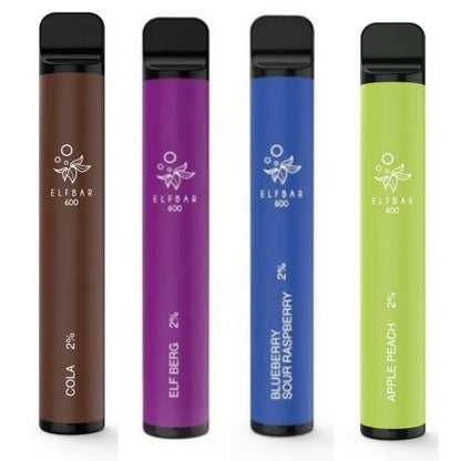 Elf Bar 600 Puff Disposable Vape Pod Device - 20MG