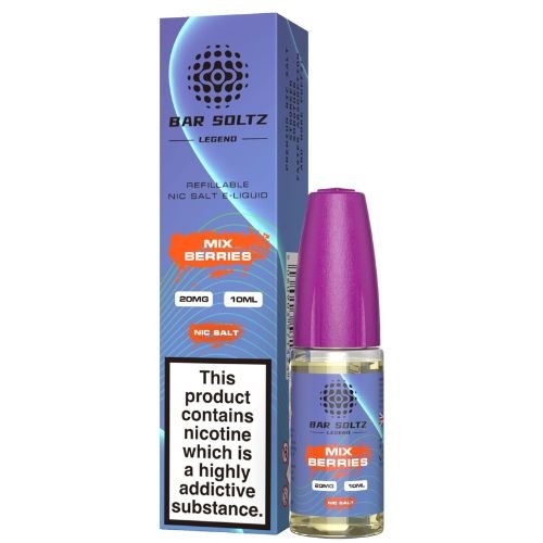 Pack of 10 Bar Soltz 10ml Nic Salt E-Liquid