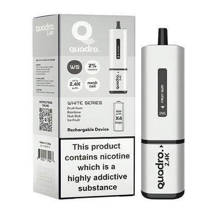 Quadro 4 in 1 2400 Puff Disposable Vape pod Device