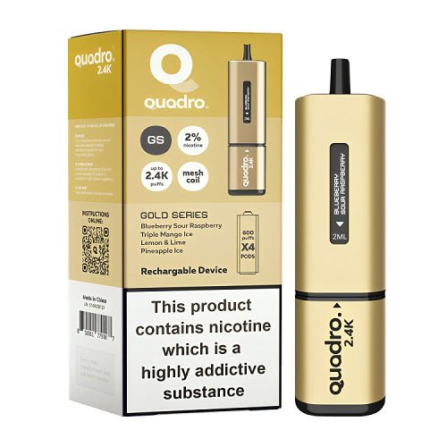 Quadro 4 in 1 2400 Puff Disposable Vape pod Device