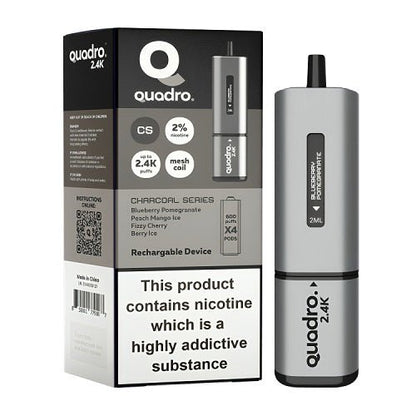 Quadro 4 in 1 2400 Puff Disposable Vape pod Device