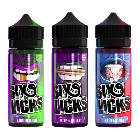 Six Licks Shortfill 100ml E-Liquid