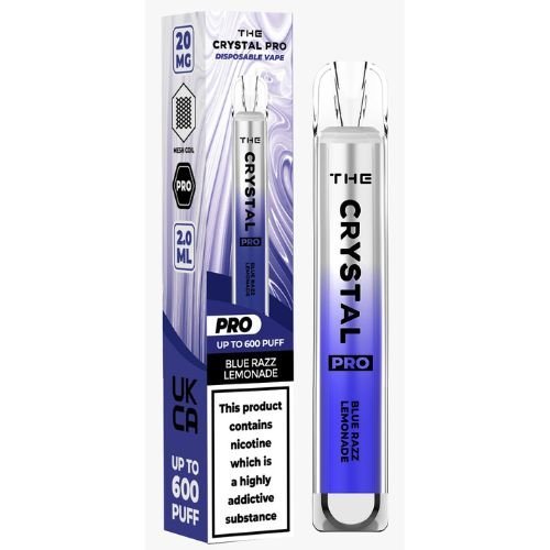 The Crystal Pro Bar 600 Disposable Vape Puff Pod Device