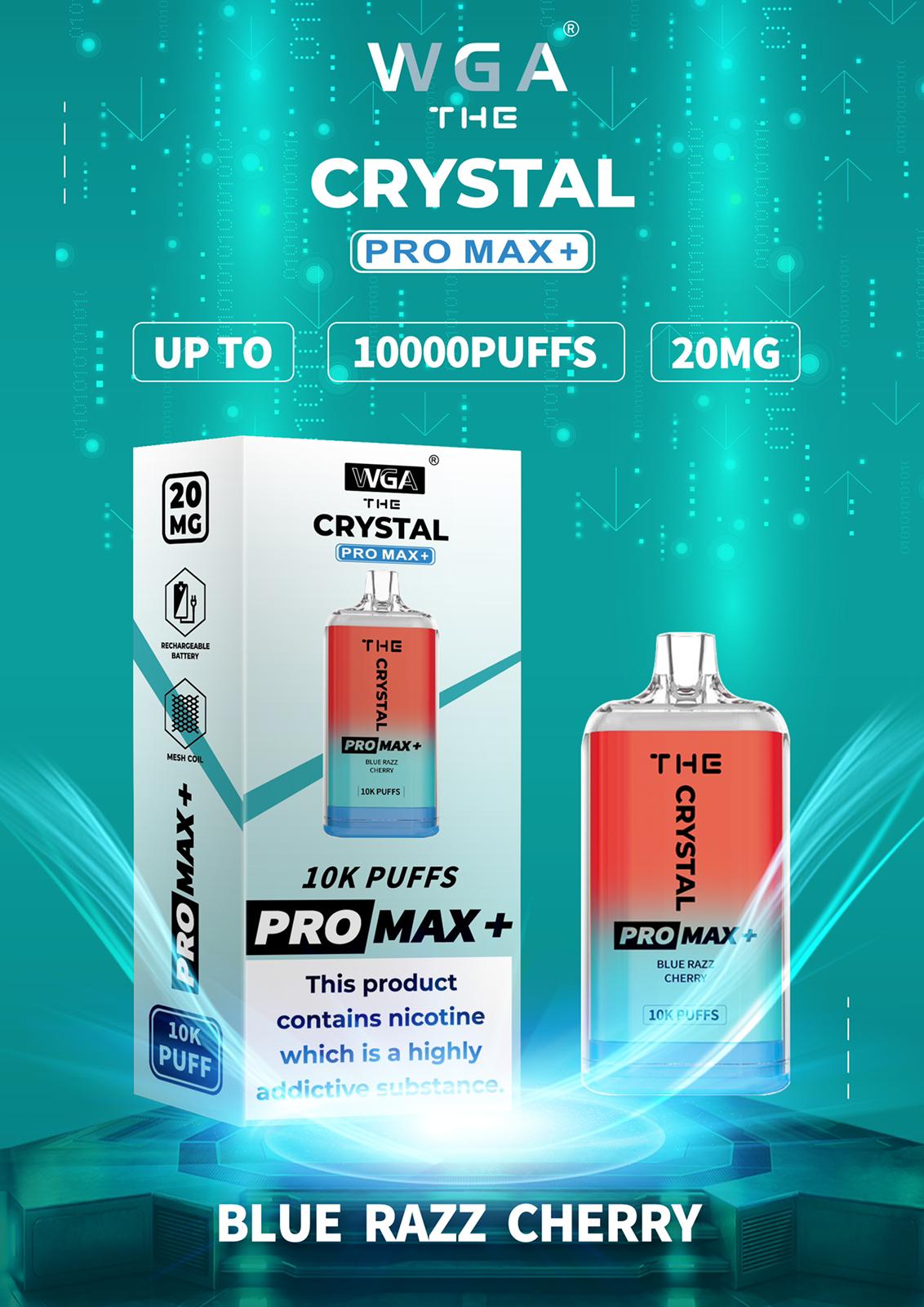 The Crystal Pro Max + 10000 Puffs Disposable Vape