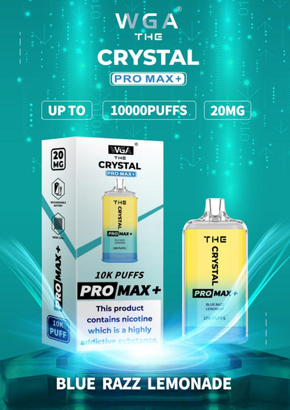 The Crystal Pro Max + 10000 Puffs Disposable Vape