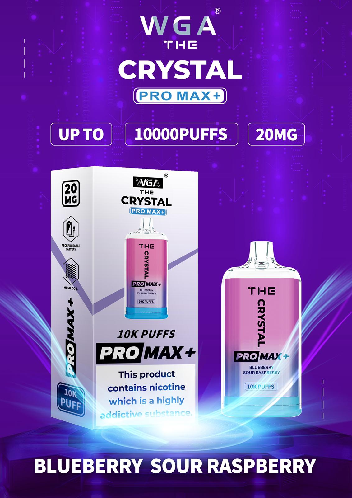 The Crystal Pro Max + 10000 Puffs Disposable Vape