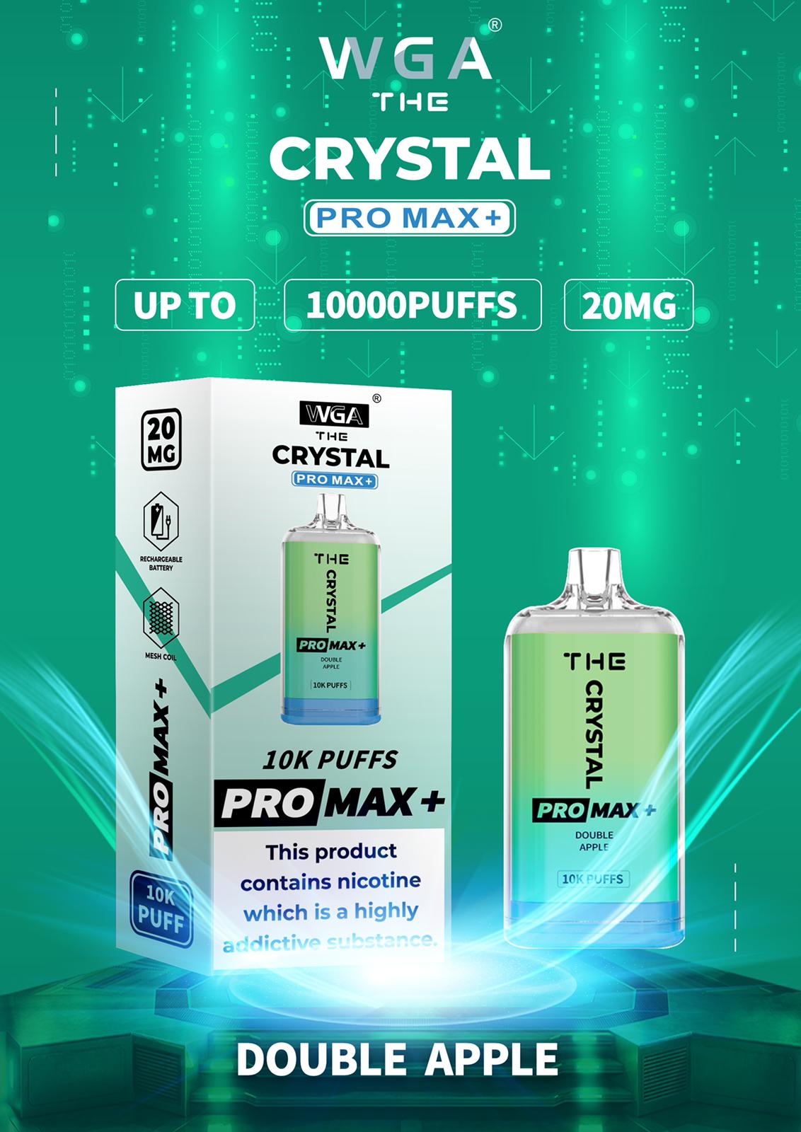 Crystal Pro Max + 10000 BOX OF 10 WGA | 40+ Flavours