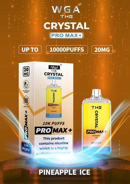 Crystal Pro Max + 10000 BOX OF 10 WGA | 40+ Flavours