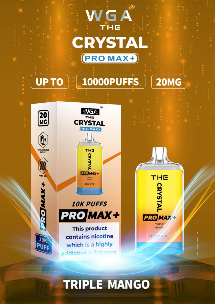 Crystal Pro Max + 10000 BOX OF 10 WGA | 40+ Flavours