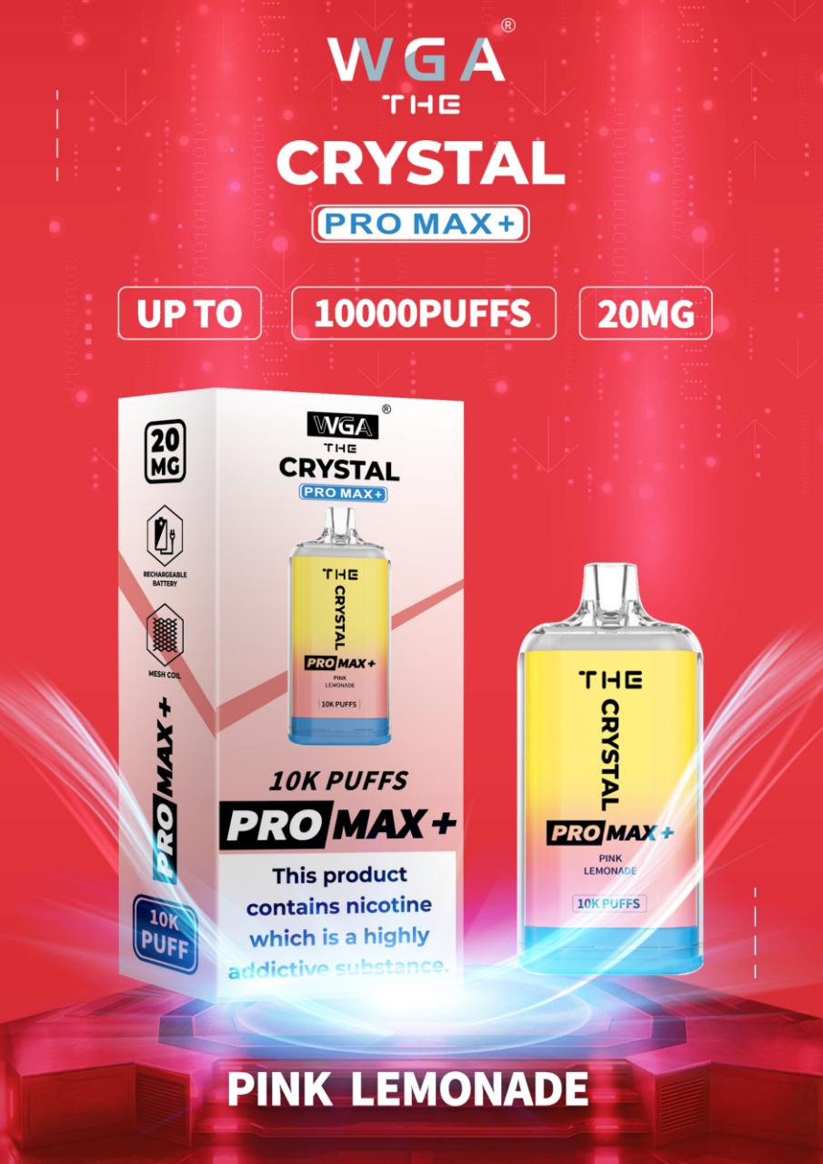 The Crystal Pro Max + 10000 Puffs Disposable Vape