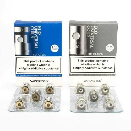 Vaporesso EUC Replacement Coils  0.6ohm, 1.0ohm (5Pcs)