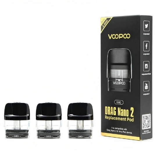 Voopoo Drag Nano 2 Replacement Pod - Pack of 3