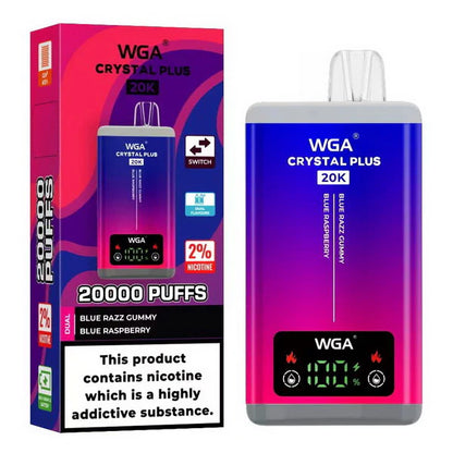 WGA Crystal Plus 20000 Disposable Vape Kit 2-in-1 -Box of 10