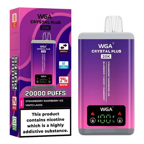 WGA Crystal Plus 20000 Disposable Vape Kit 2-in-1 -Box of 10